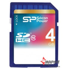 Карта пам'яті Silicon Power SDHC 4 Gb С10